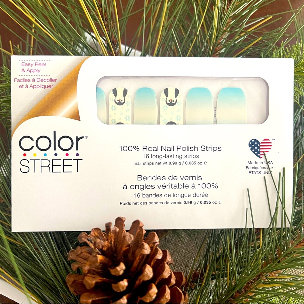 RETIRED Color Street Penguin Party Holiday Nail Strips, NWT